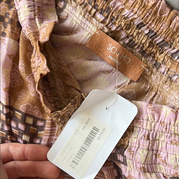 Soho Pink and White Ruffled Tiered Sundress - Picture 2 of 3